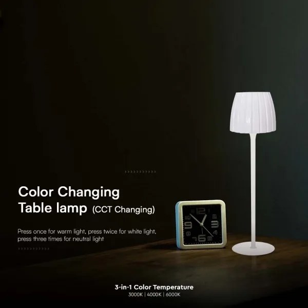 LED Dimmelhető újratölthető asztali lámpa LED/2,7W/5V 3000-6000K 1800 mAh fehér