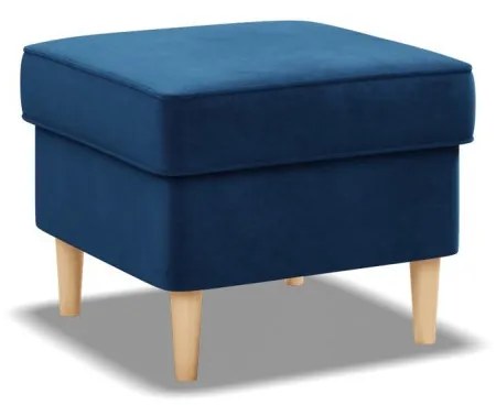 Uszak lábtartó, bársony, kék
