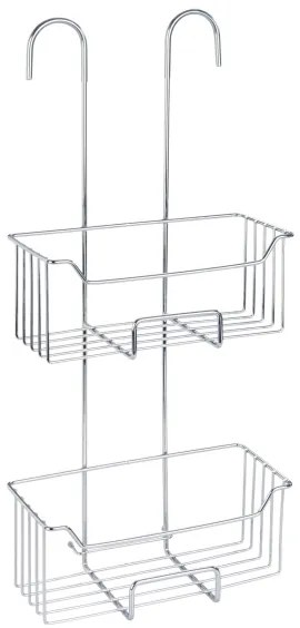 WENKO 24758100 - MILO zuhanypolc 25x55 cm ezüst/átlátszó