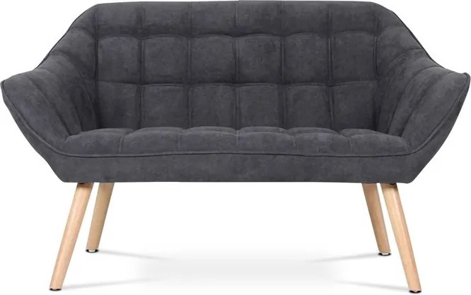 Kétszemélyes kanapé, szürke, szövet, AK-322 GREY2
