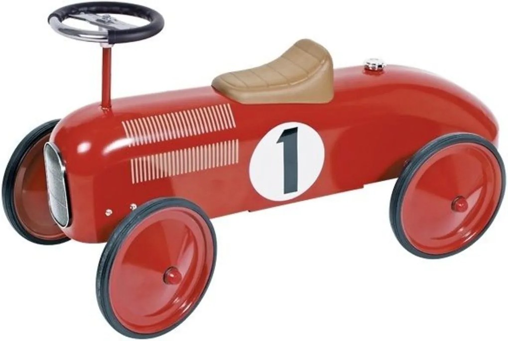 Történelmi versenypattanó Goki - piros Retro car