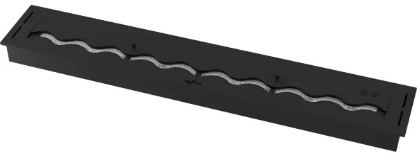 InFire - Beépített BIO kandalló 7,5x120 cm 7kW fekete