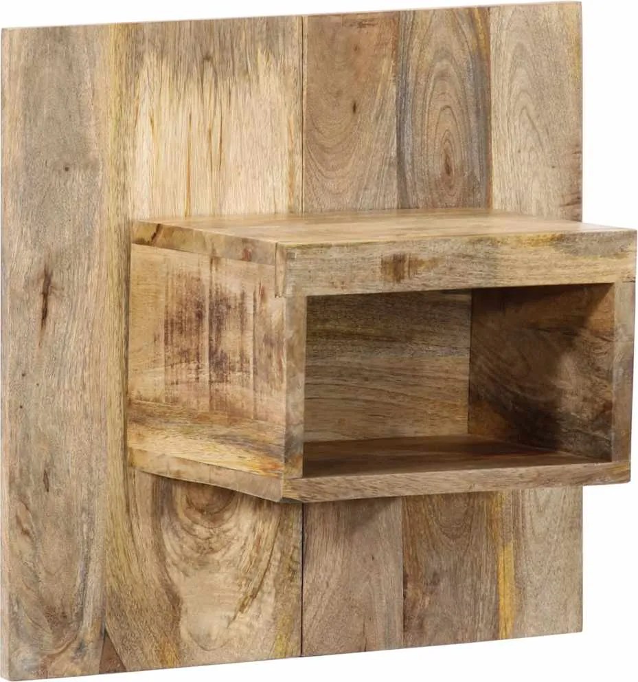 vidaXL Éjjeli szekrény 50x27x50 cm tömör durva fa mangó