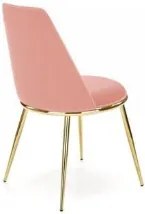 K-460 étkezőszék rózsaszín arany
