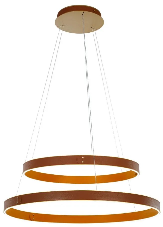 ITALUX PND-270160-2A-GD MANEZIA Modern Led Függesztett Lámpa Barna LED IP20
