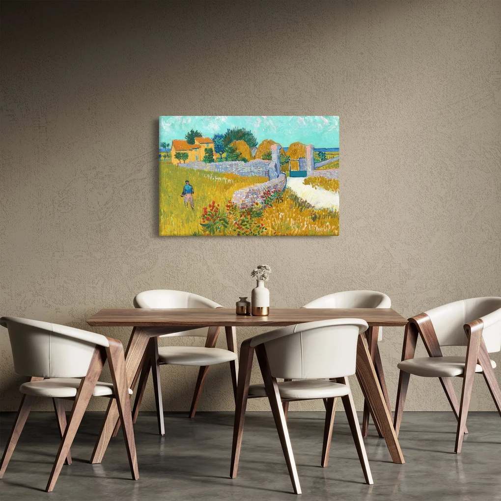 Kép - Vincent van Gogh, Farmhouse in Provence, reprodukciók (90x60 cm)