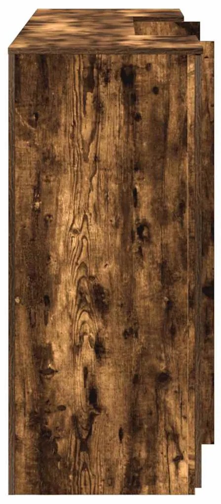 recepciós pult füstös tölgy 200x50x103,5 cm szerelt fa
