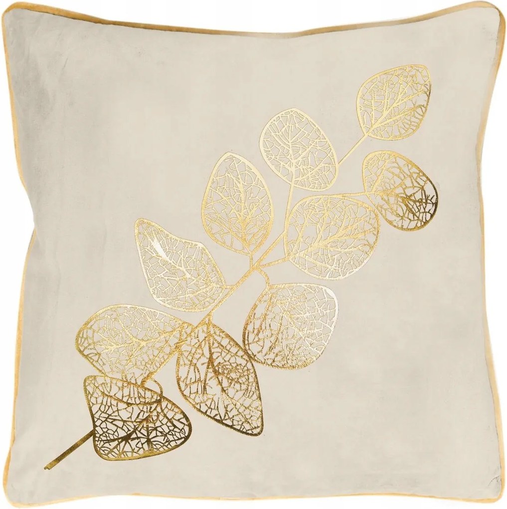 Dekoratív párnahuzat Popla 45x45 Eurofirany krém arany