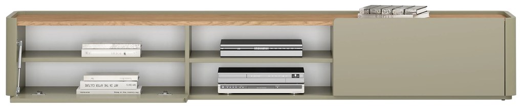 Elivo TV-szekrény 220 cm fiókkal - eukaliptusz / baltic dune tölgy