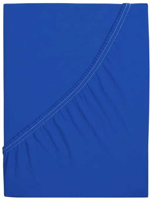 Jersey lepedő kiságyba EXCLUSIVE 60x120 cm királykék