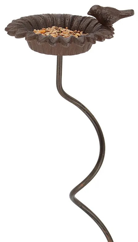 Öntöttvas madáritató, növényfuttatóval, 128 cm