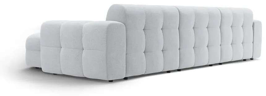 Világosszürke sarokkanapé (jobb oldali-heverő résszel) Kendal – Micadoni