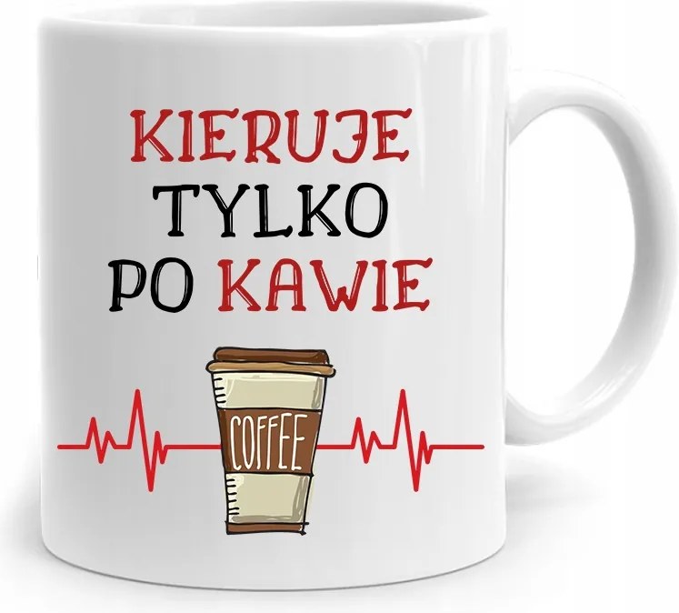 Ajándék Bögre A Vezetőnek Csak Kávé Után, fényképes nyomattal