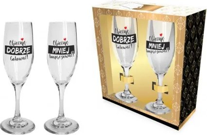 Poharak 2 Db-os Szett Megígérem, Hogy Főzök És Bulizok