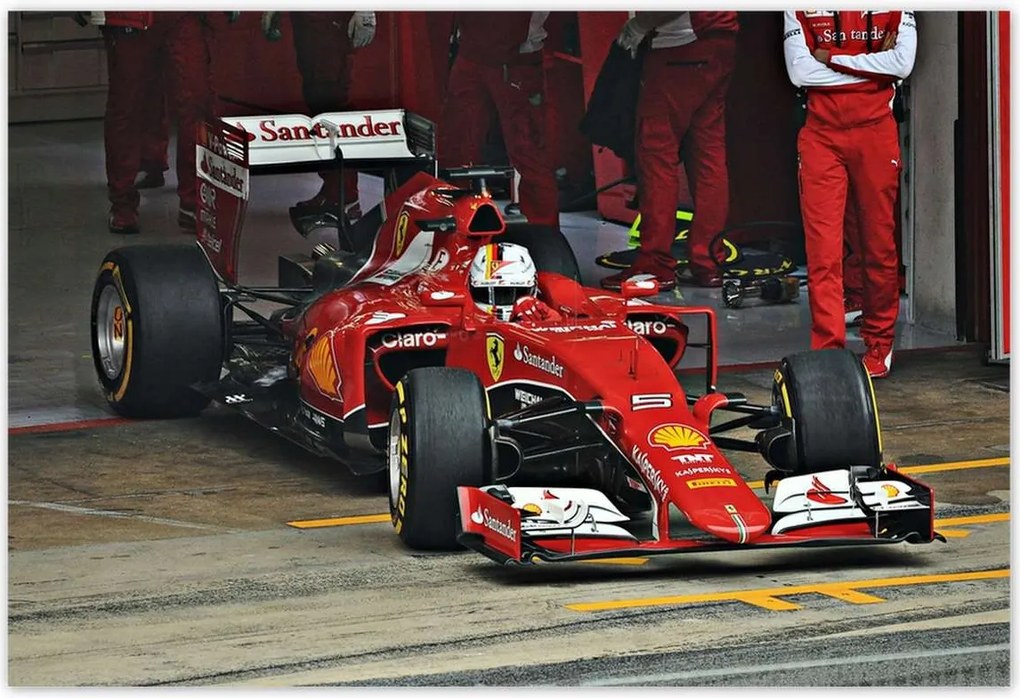Poszterek 185x125 Sebastian Vettel F1 Bolid