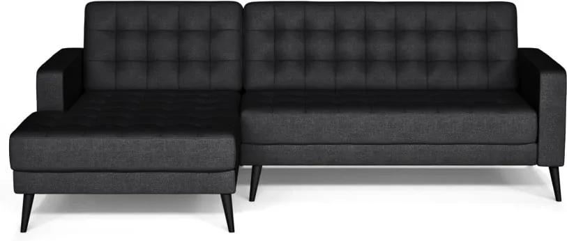 Boston antracitszürke kanapé, bal oldali kivitel - Prêt à Meubler Classics