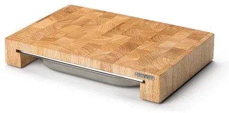 Continenta C4026 - Konyhai vágódeszka tálcával, 39x27 cm, gumifa