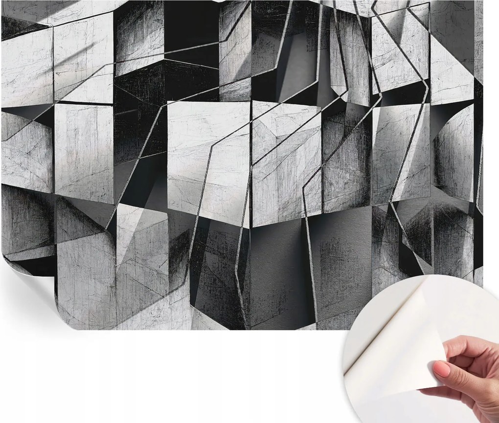 Fali fotótapéta Hálószoba Nappali Geometrikus absztrakt 152x104 cm