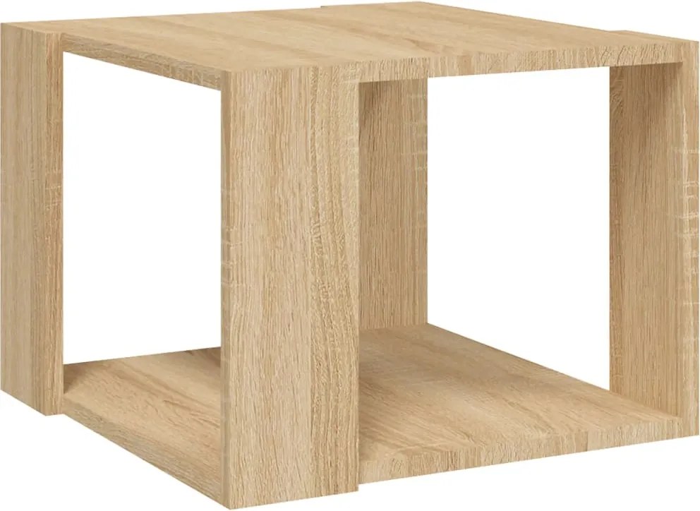 vidaXL sonoma tölgy színű szerelt fa dohányzóasztal 40 x 40 x 30 cm
