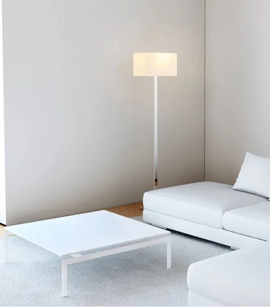 RENDL PLAZA állólámpa fehér króm 230V LED E27 15W