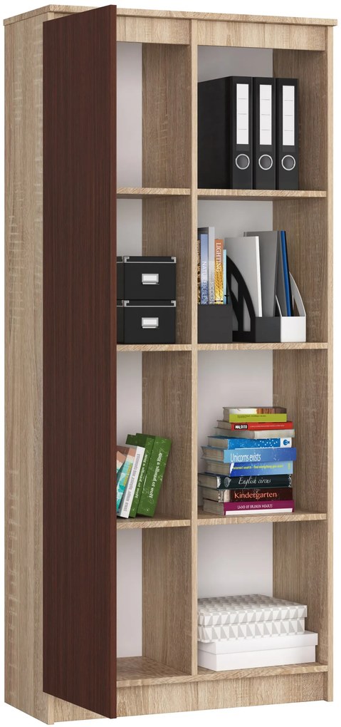 Regál Rehana II (szonoma tölgy + wenge). Akció -14%. 1069803