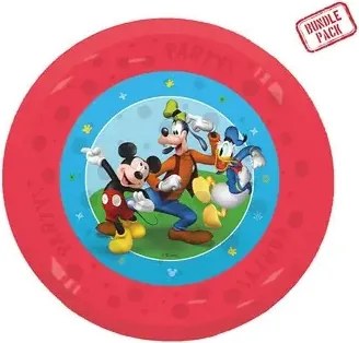 Disney Mickey Rock the House micro prémium műanyag lapostányér 4 db-os szett 21 cm