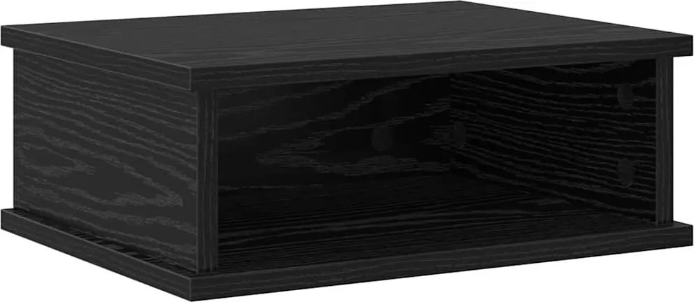 vidaXL Éjjeli asztal Fekete tölgy 40 x 31 x 15 cm Faanyag