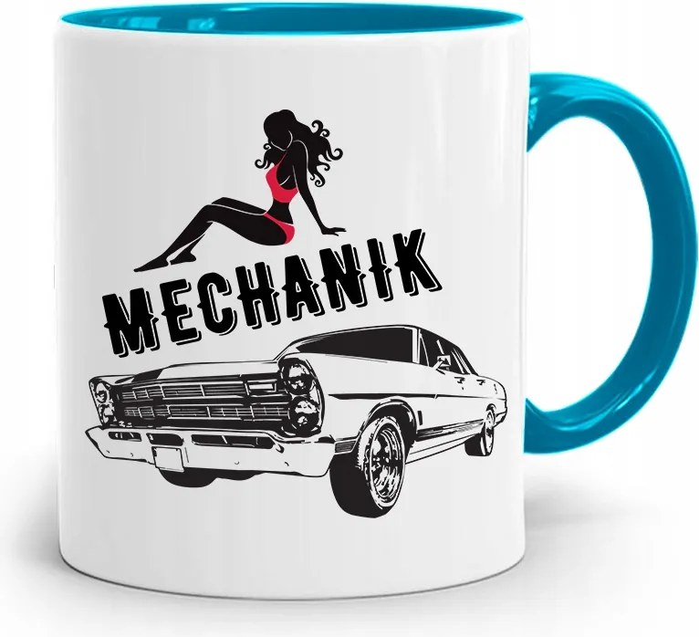 Kék Bögre Ajándék Szerelőnek Szerelő Nyomtatott Fényképpel