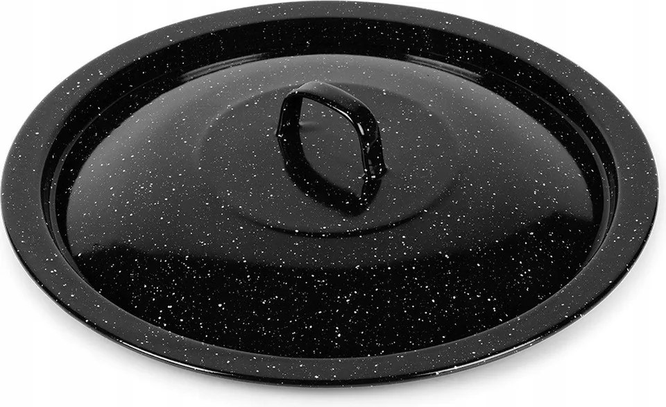 Zománcozott Fedél Magyar Bográcshoz 9.5L 36CM Fekete Fazék