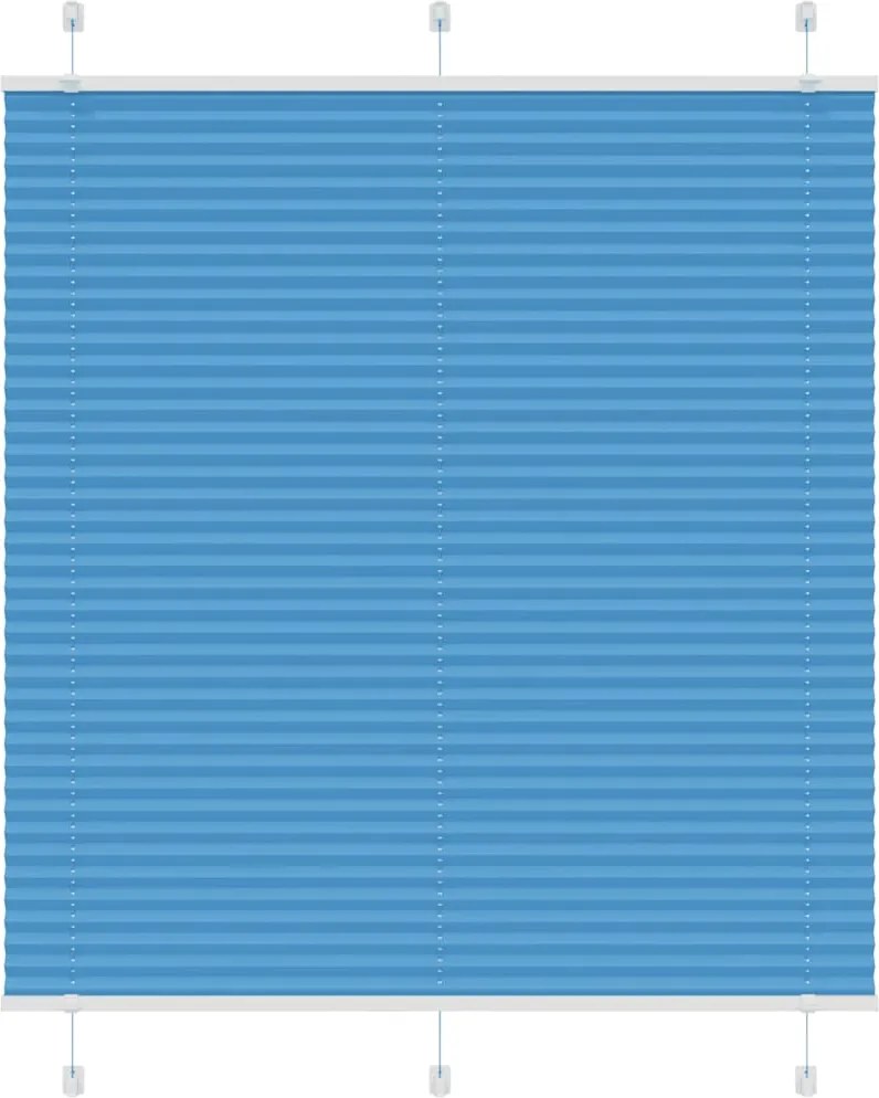 vidaXL pliszírozott redőny kék 120x100 cm szövetszélesség 119,4 cm