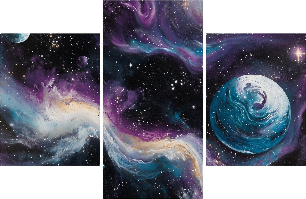 Kép - Festett univerzum (90x60 cm)