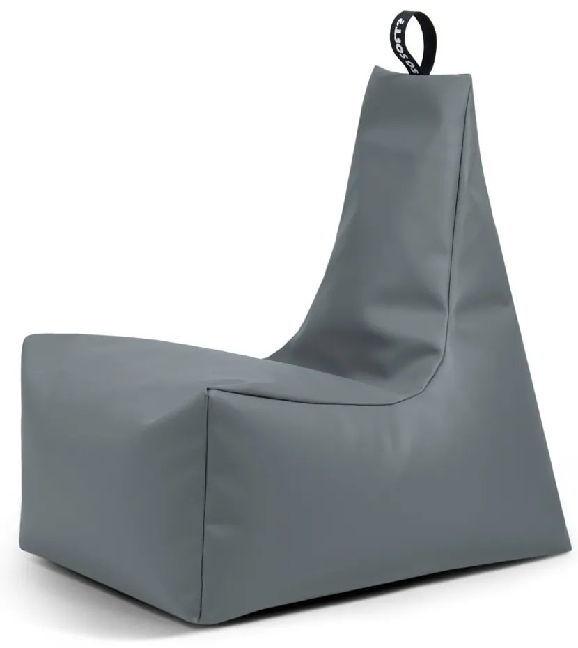 Szürke bőrutánzat babzsákfotel Icy XL – So Soft?