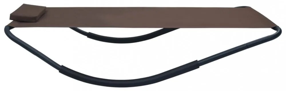 barna acél kerti ágy 200 x 90 cm