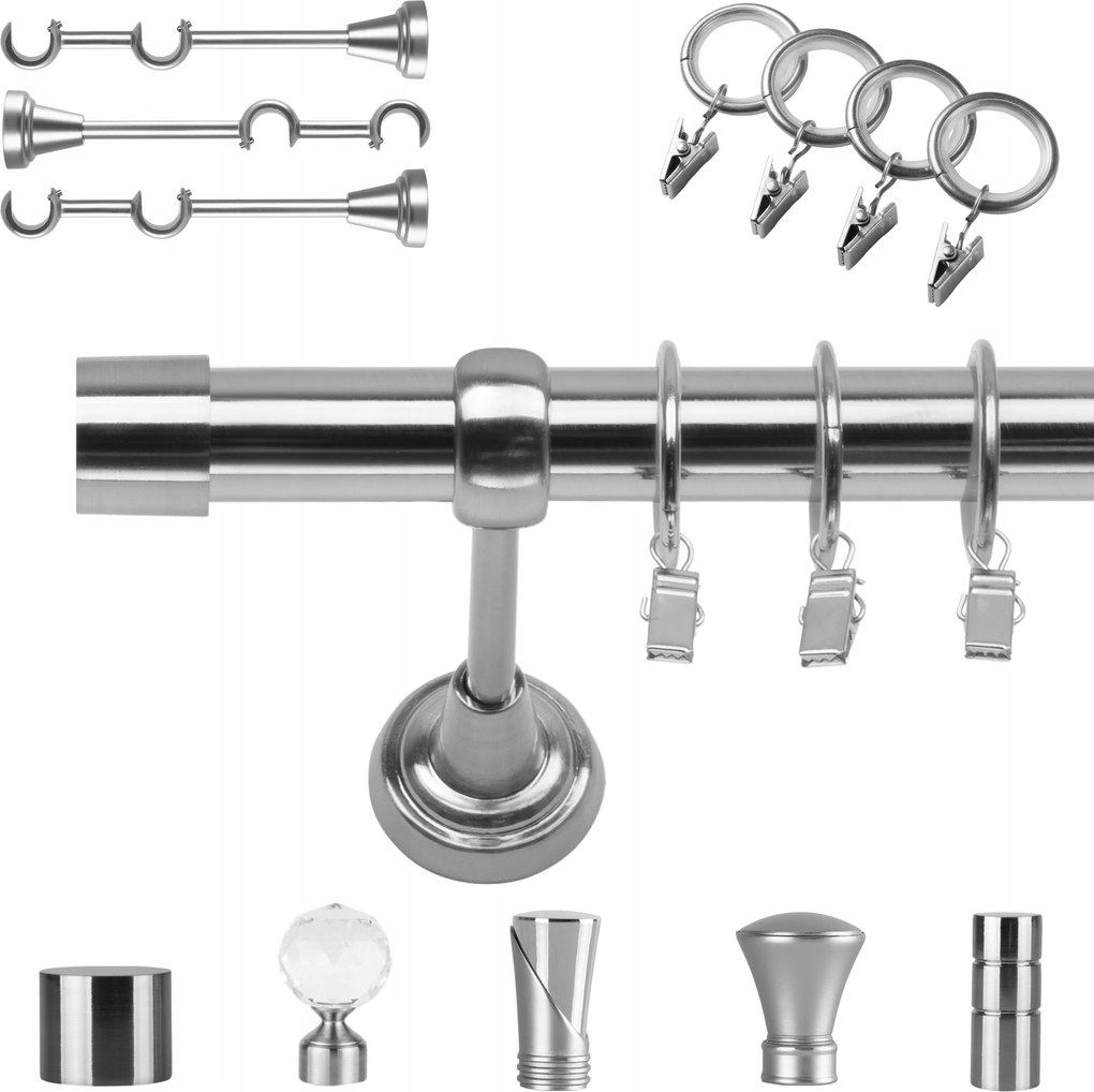 Függönykarnis Szimpla Fém 400 CM 25 MM Békákkal Különböző Színekben