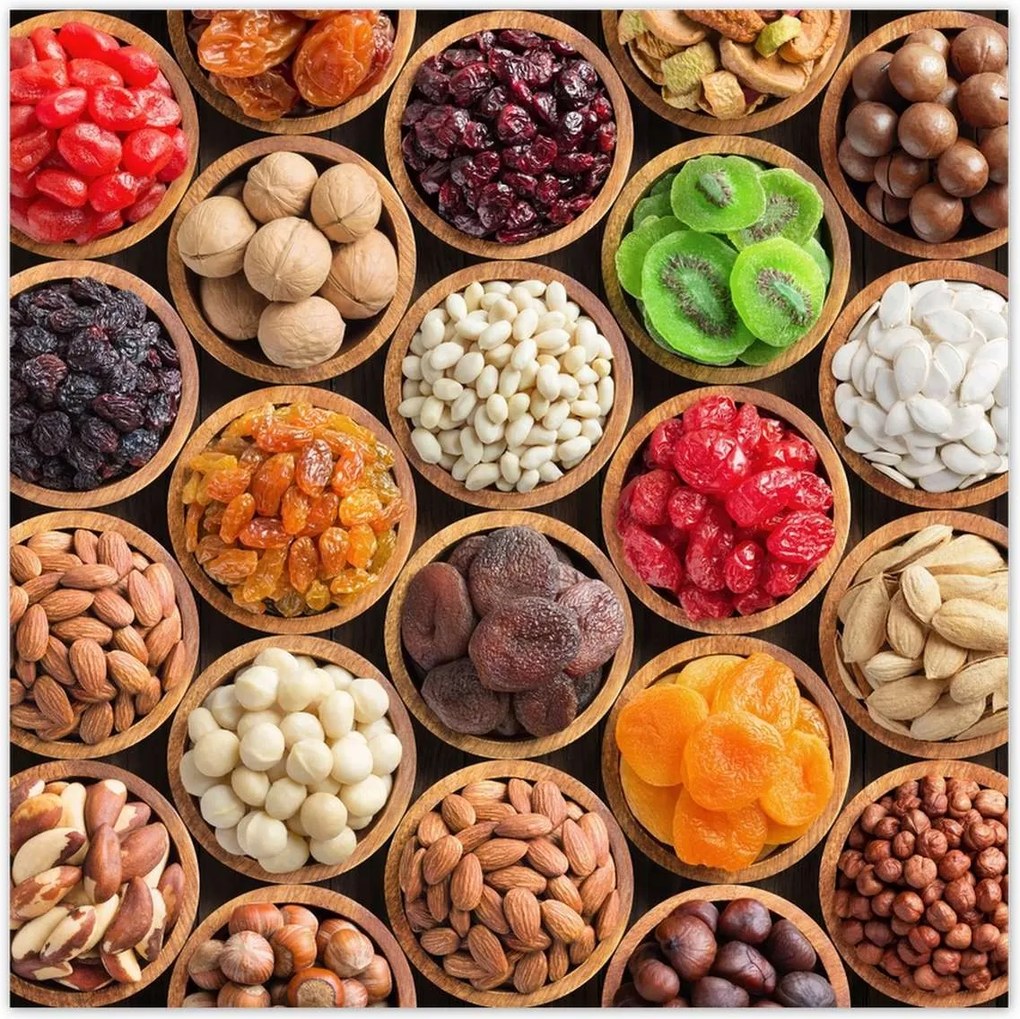 Poszterek 70x70 Fűszerek gyógynövények tálak