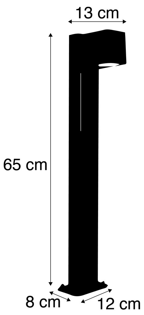Okos kültéri állólámpa rozsdabarna 65 cm IP44 WiFi GU10-zel - Baleno
