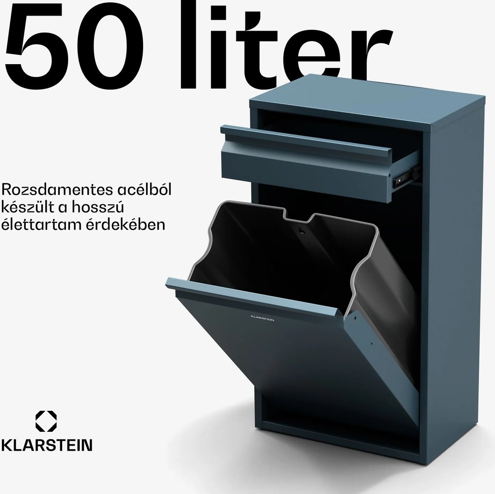 Klarstein Ordnungshüter konyhai szemetes 50 L fiókkal