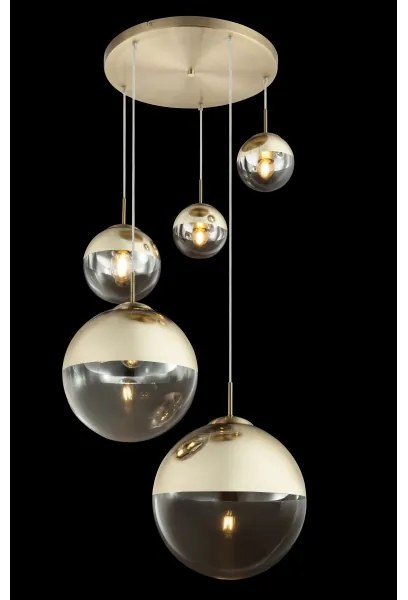 Globo 15855-5 - Csillár zsinóron VARUS 5xE27/40W/230V