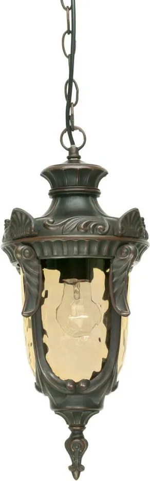 ELSTEAD PH8-M-OB PHILADELPHIA Kültéri Függő Lámpa Borostyán, Antik Bronz IP44