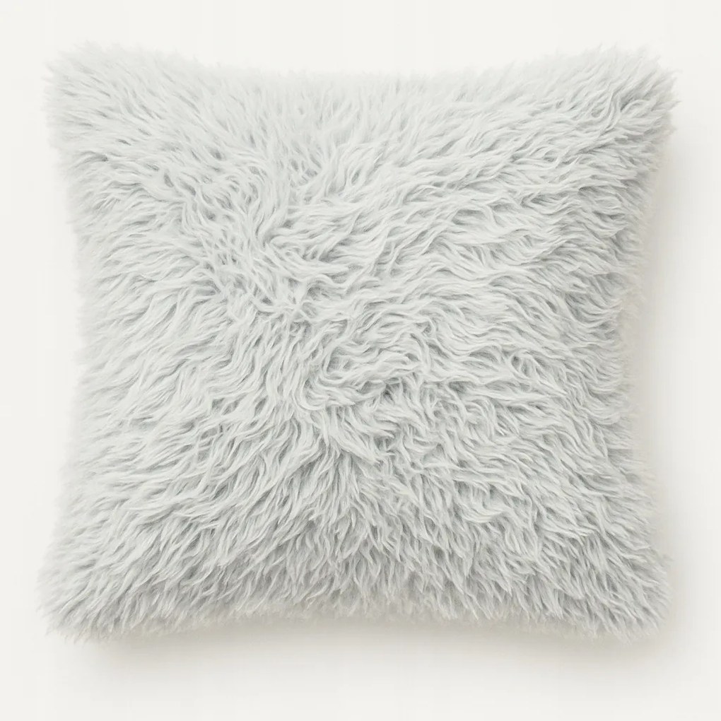 Párnahuzat Puha Plüss 40 X 40 CM Shaggy Fehér Szín