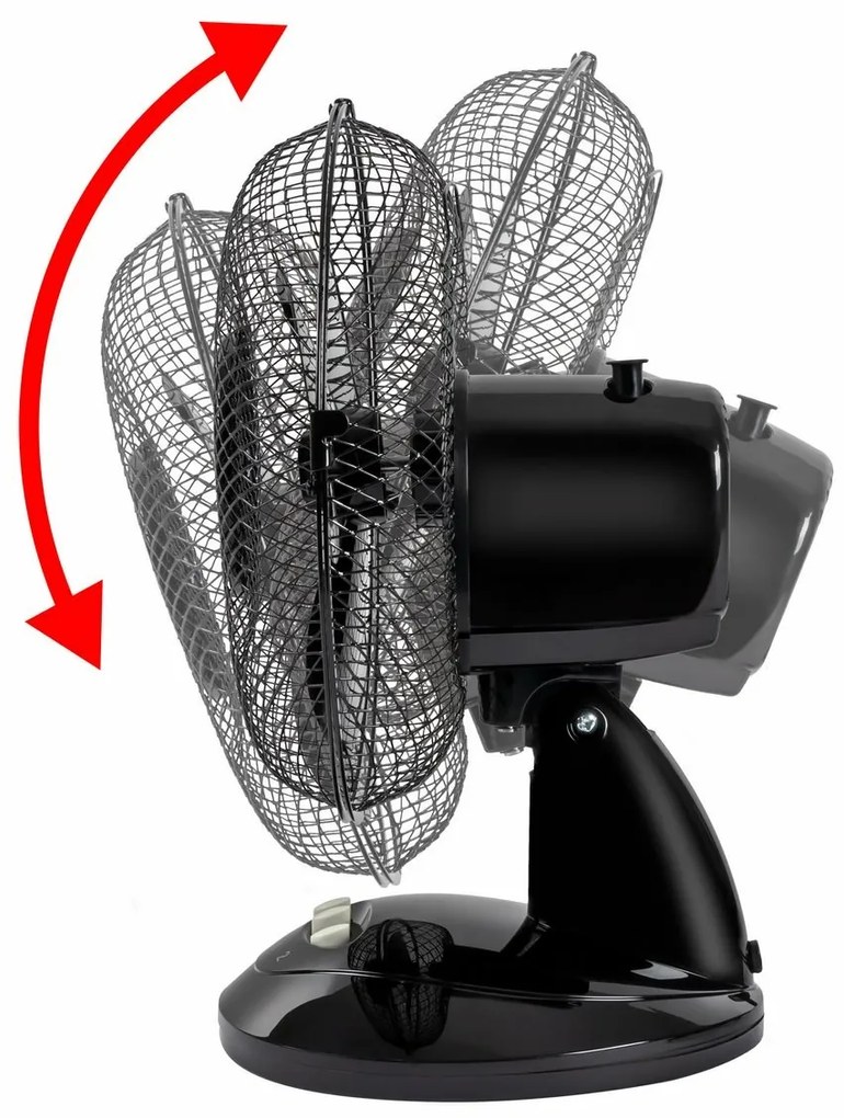Clatronic VL 3601 asztali ventilátor, 23 cm,fekete