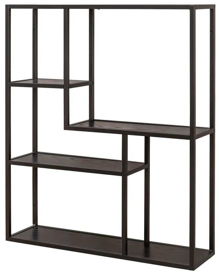 Design fali polc Maille 91 cm fekete kőris