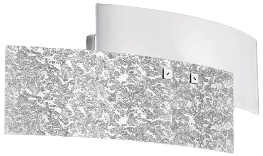 Gea Luce LARA A P arg - Fali lámpa LARA 2xE14/42W/230V ezüst