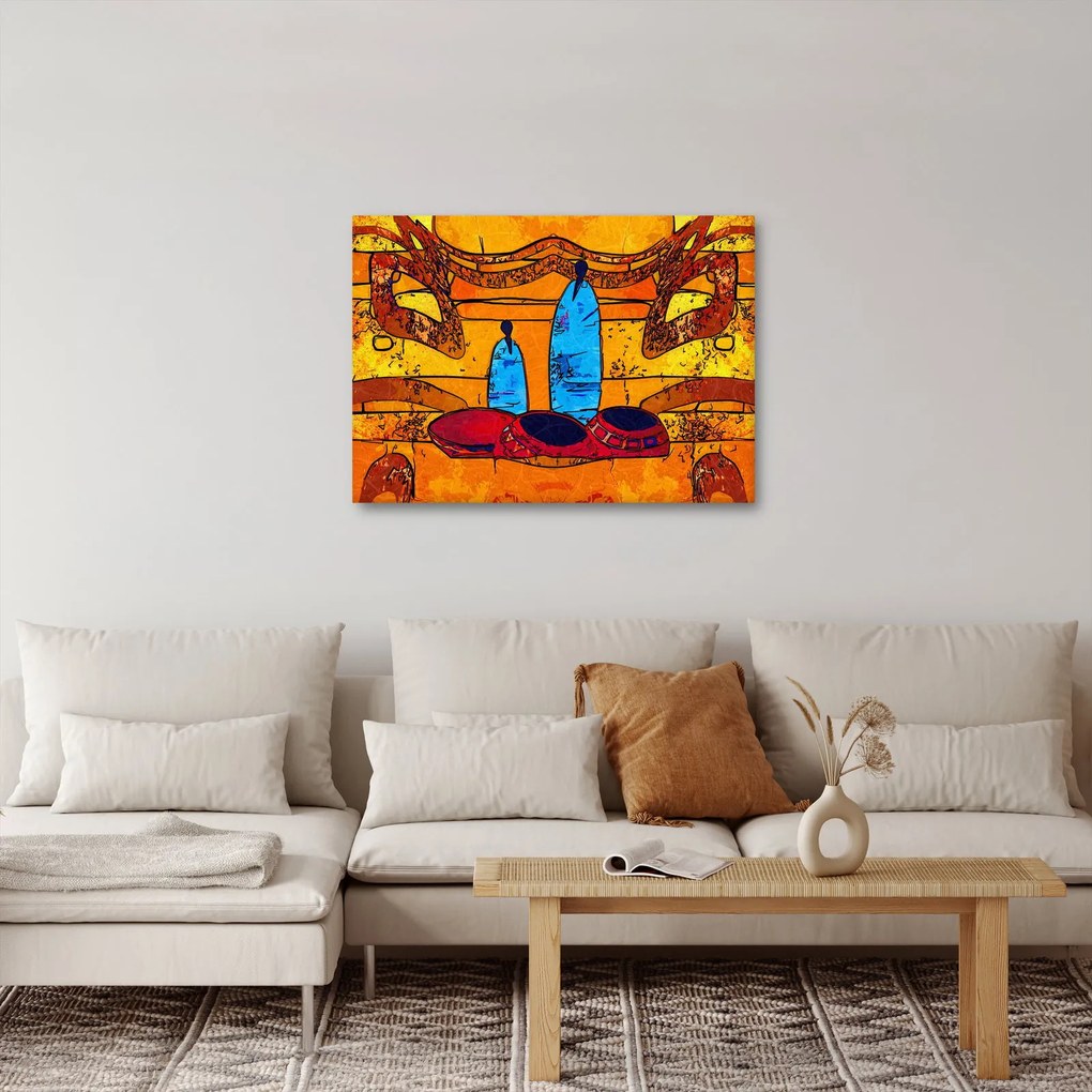 Kép - Ősi festészet (70x50 cm)