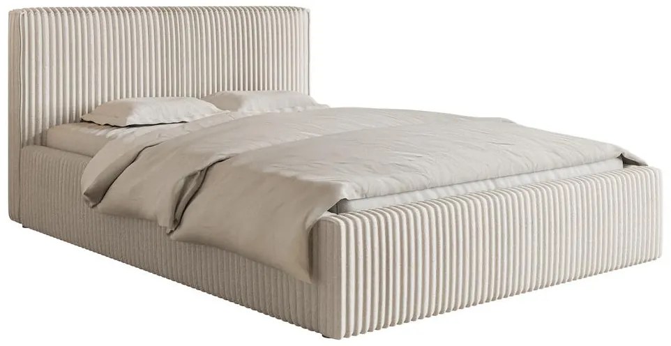 Franciaágy 180 cm Tulia 180  (krém + fekete). Akció -19%. 1100274