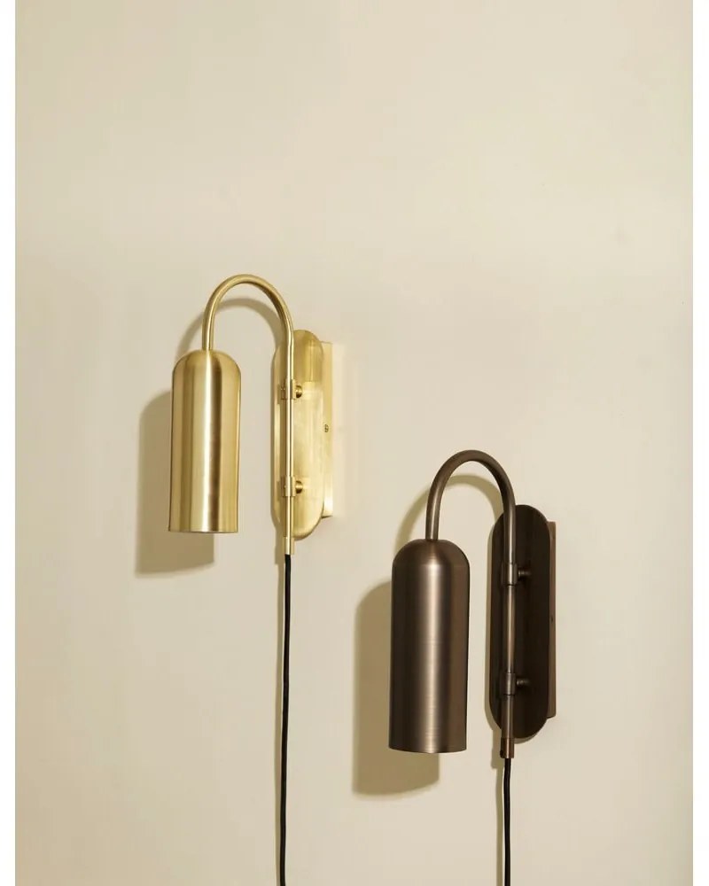 Aranyszínű fali lámpa Zenith – Hübsch