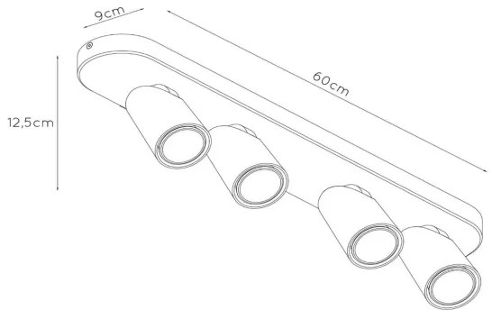 Lucide 23954/21/31 - XYRUS 4xGU10/5W/230V LED spotlámpa, fehér