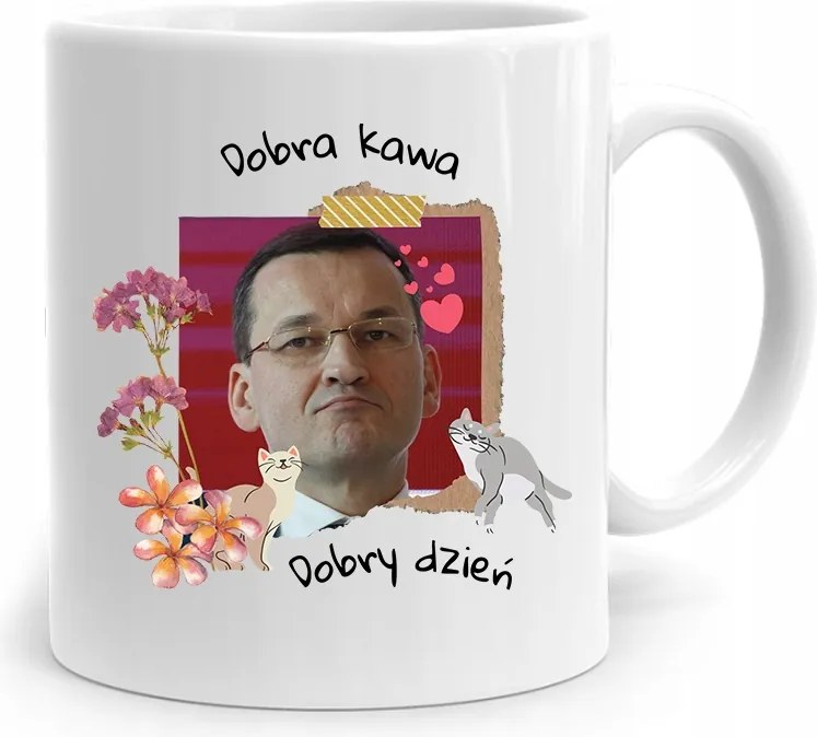 Bögre Politikus Miniszterelnök Mateusz Morawiecki Pis