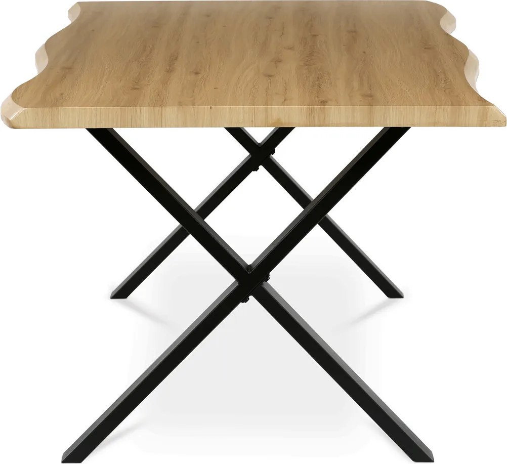 Étkezőasztal 210x100 cm MDF vad tölgy
