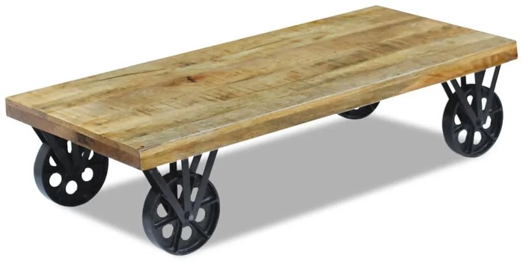 120x60x30 cm Tömör mangófa dohányzóasztal